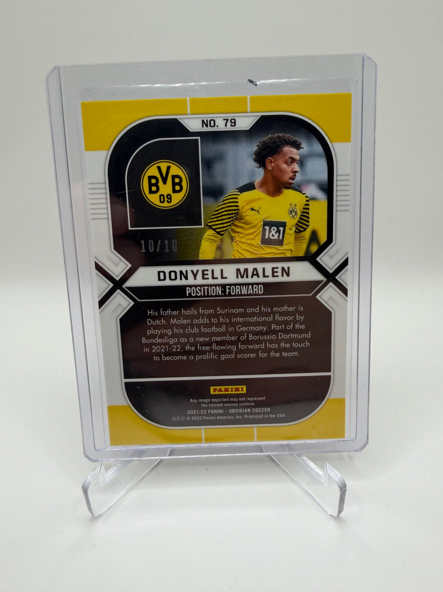 Donyell Malen Red Obsidian 10/10 - 2021-22 Panini