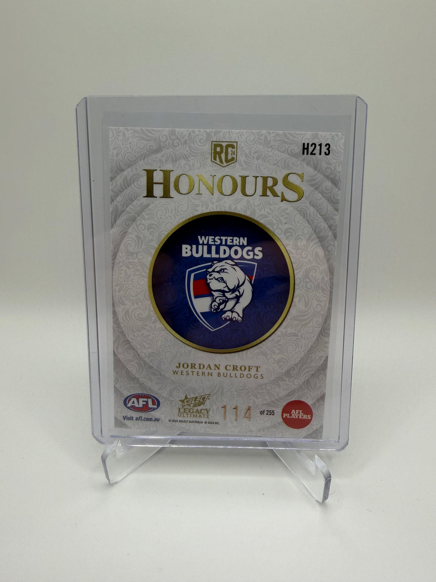 Jordan Croft Honours RC 114/215 - 2024 Legacy Ultimate