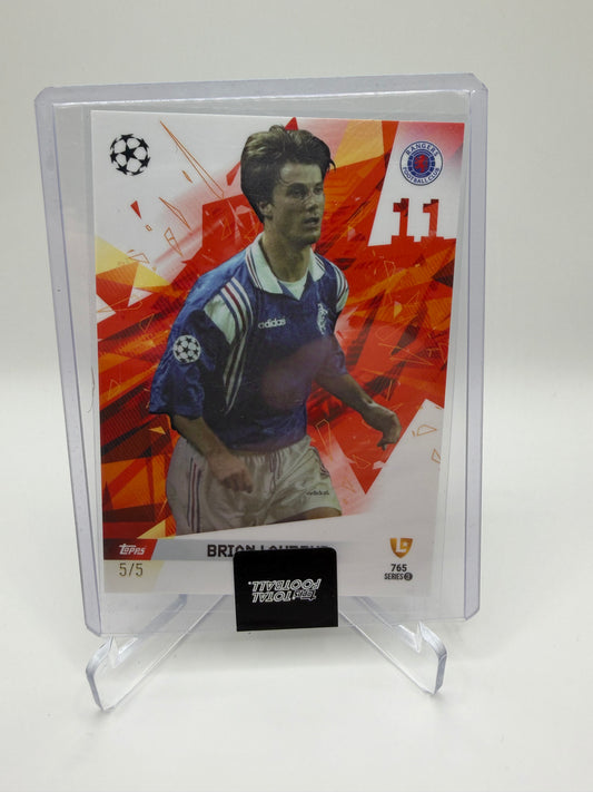 Brian Laudrup Rangers UEFA Legends Orange 5/5 - Topps Total Football Series 3